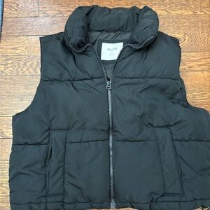 Hollister Black Puffer Vest